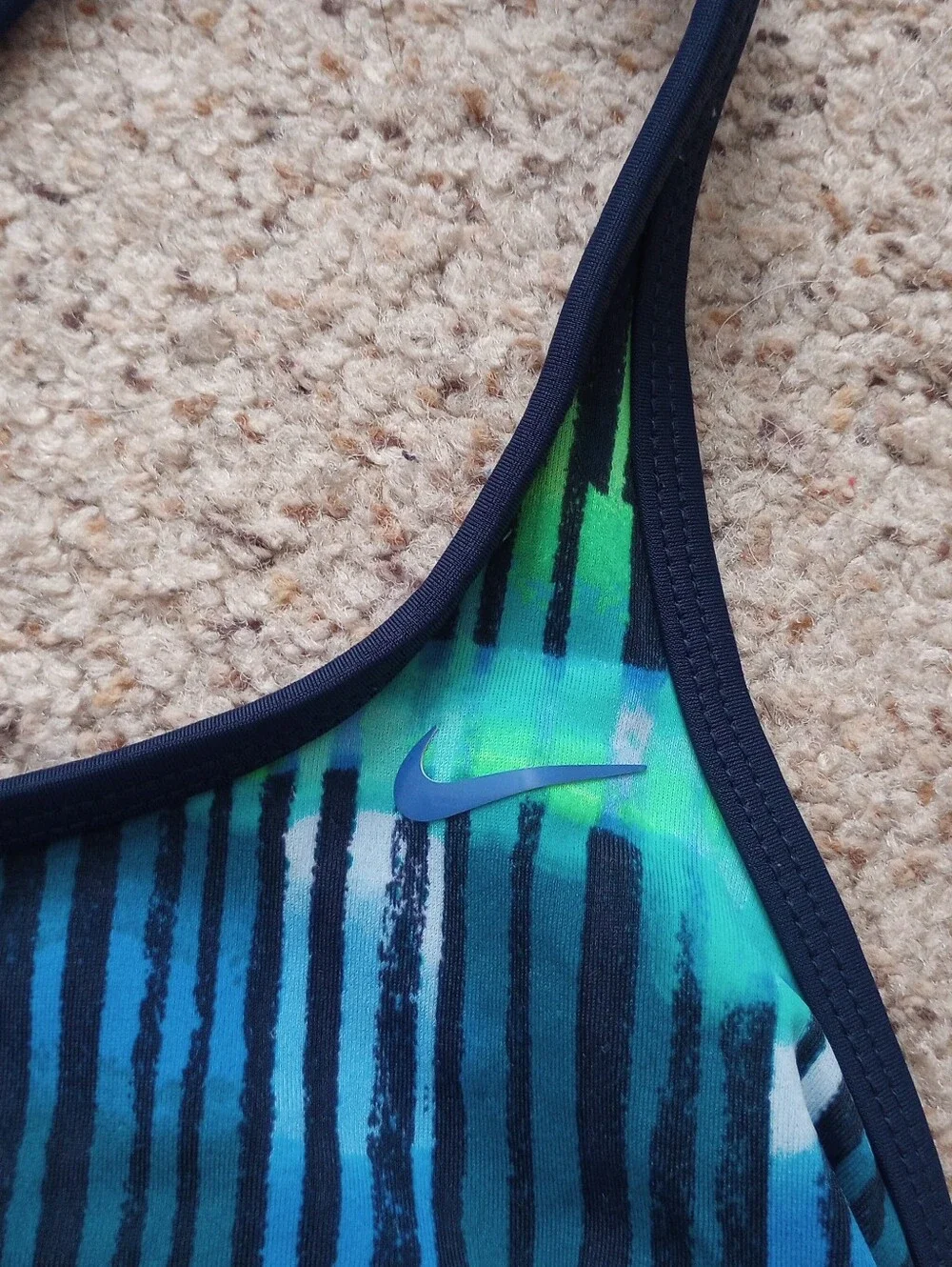 Nike Swim Tank Top Blue Small Activewear Swimming Summer Pool Beach